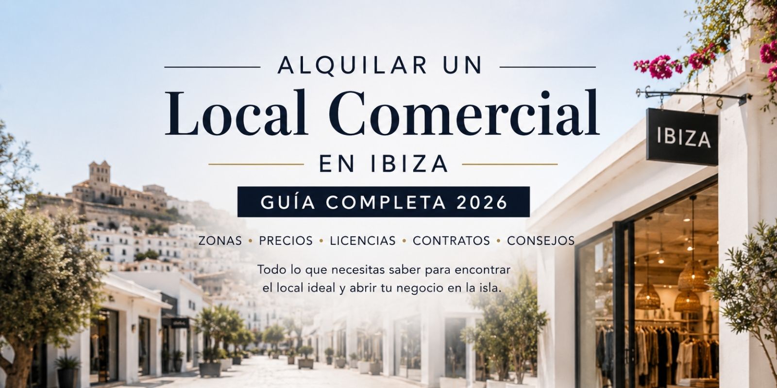 Alquilar un Local Comercial en Ibiza | Guía Completa 2026
